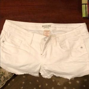 Mossimo white jean shorts